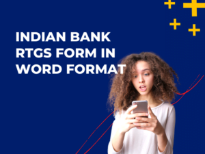 Indian Bank RTGS Form in Word Format