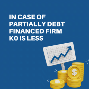 In Case of Partially Debt Financed Firm K0 is Less