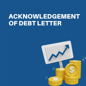 Acknowledgement of Debt Letter